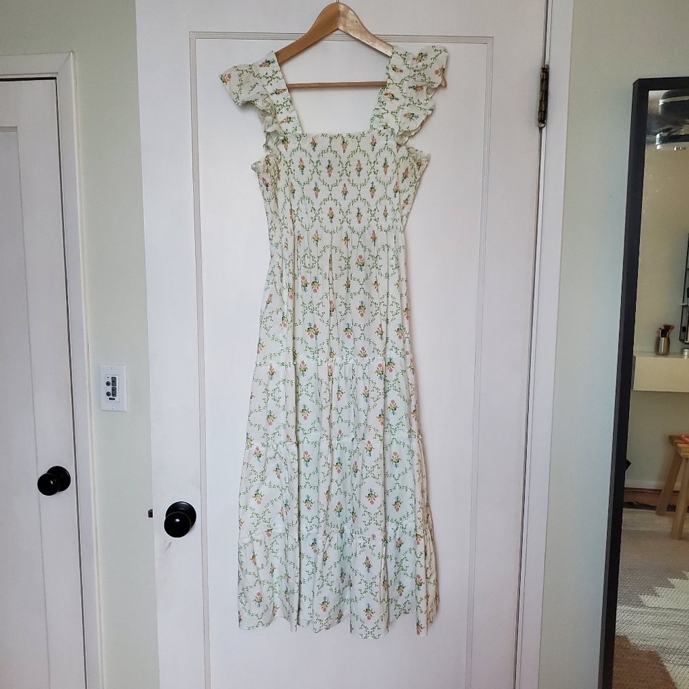 Hill House Ellie Nap Dress S in Trellis - Picture 2 of 8
